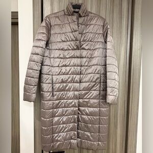 Women's Taupe Puffer Coat